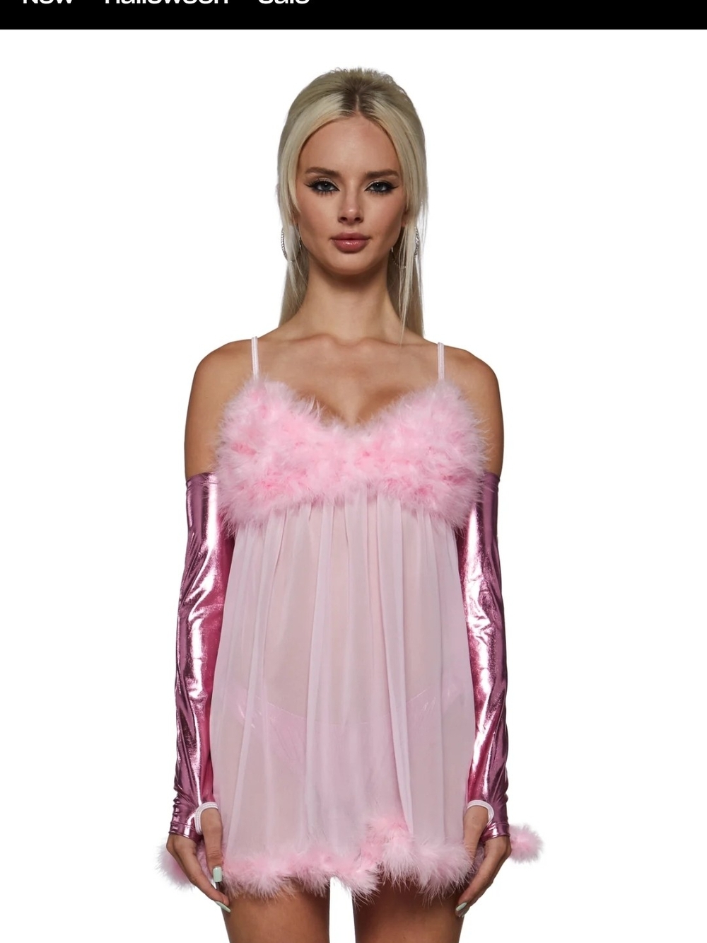 Dolls Kill - Pink Fembot Costume (Dress Only)
